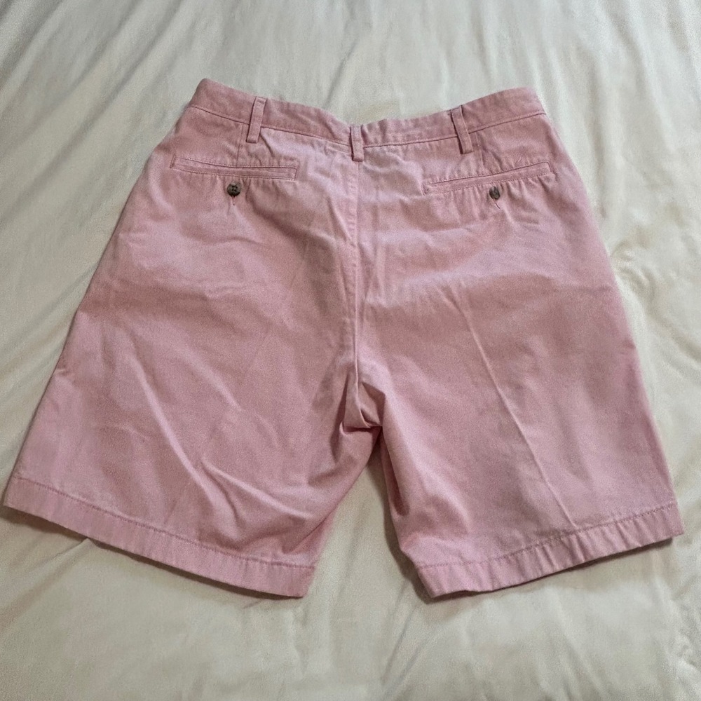 Nautica Mens Deck Shorts Pink 100% Cotton Flat Front Chino Shorts Size 36 - Picture 13 of 13